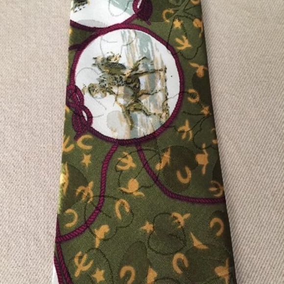 Vintage Tru-West Rockmount Ranch Wear Silk Tie - Picture 4 of 7